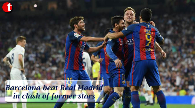 Barcelona beat Real Madrid in clash of former stars