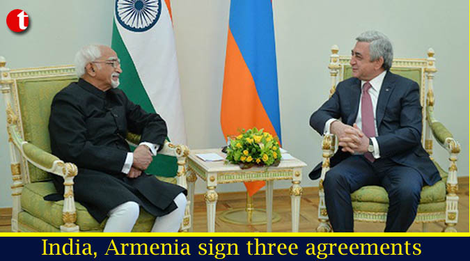 India, Armenia sign three agreements