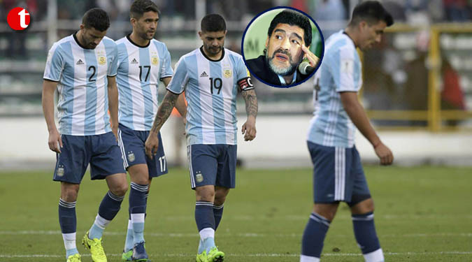 Argentina at risk of missing World Cup: Maradona