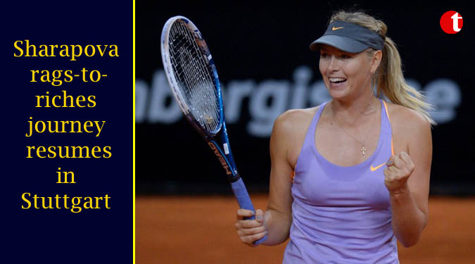 Sharapova rags-to-riches journey resumes in Stuttgart