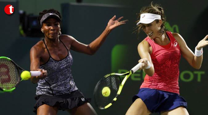 Miami Open: Konta defeats Venus to set up final against Wozniacki