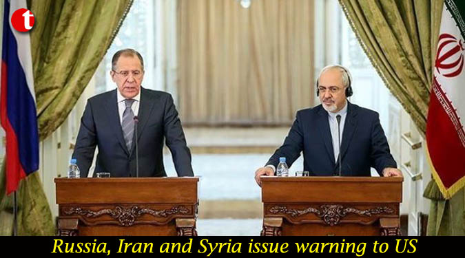 Russia, Iran and Syria issue warning to US