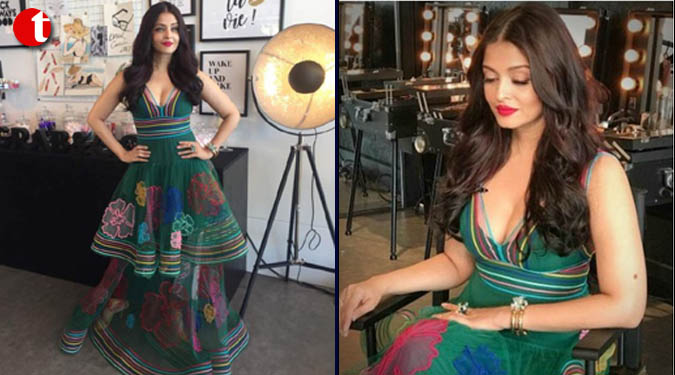 Aishwarya blossoms in green at Cannes