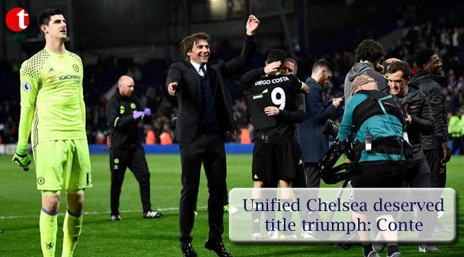 Unified Chelsea deserved title triumph: Conte