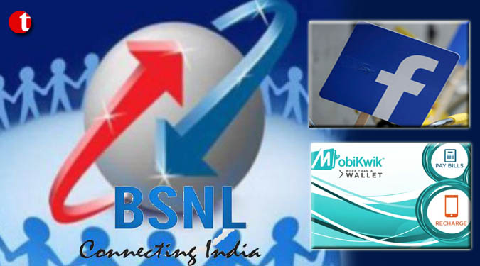 BSNL signs pacts with Facebook, MobiKwik