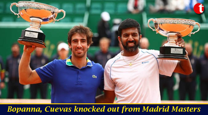 Bopanna, Cuevas knocked out from Madrid Masters