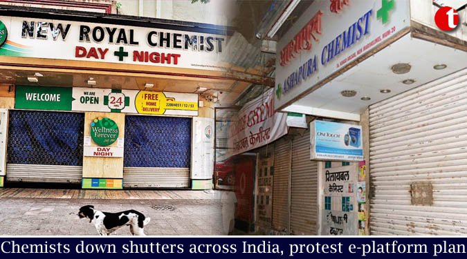 Chemists down shutters across India, protest e-platform plan