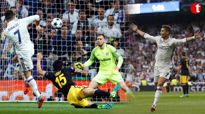 Ronaldo hat-trick leaves Real on verge of final