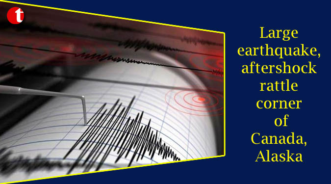 Large earthquake, aftershock rattle corner of Canada, Alaska