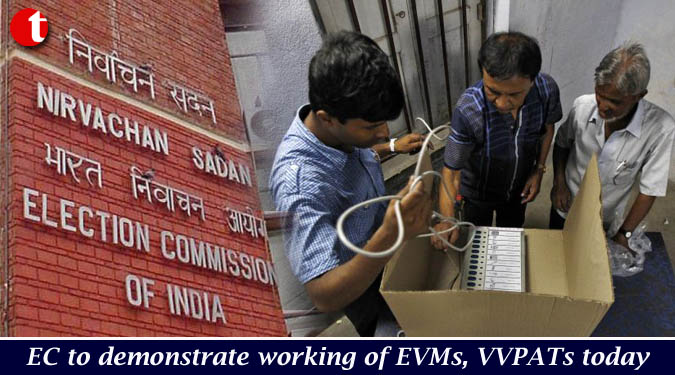 EC to demonstrate working of EVMs, VVPATs today