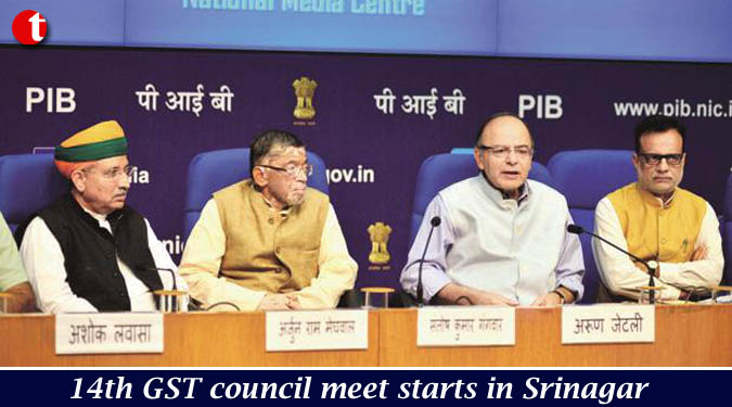 14th GST council meet starts in Srinagar