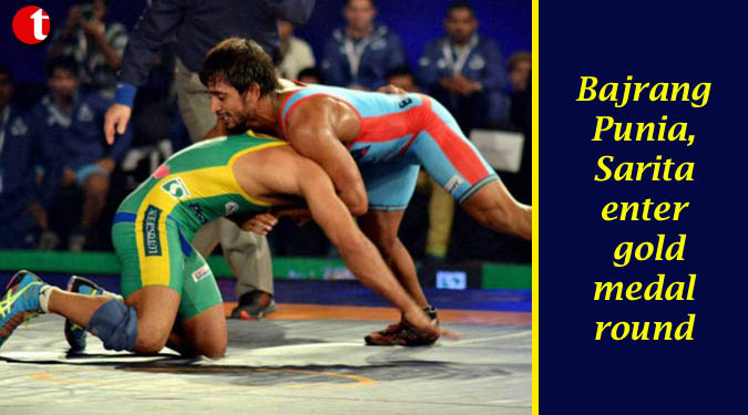 Bajrang, Sarita enter gold medal round