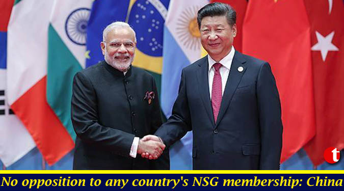No opposition to any country’s NSG membership: China