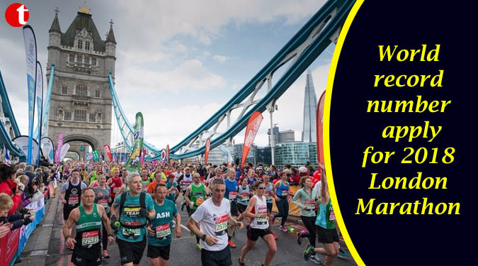 World record number apply for 2018 London Marathon