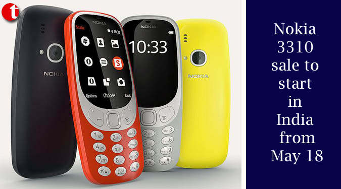 Nokia 3310 sale to start in India from May 18