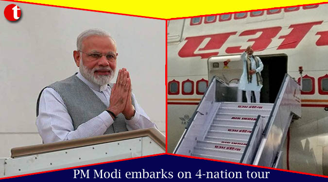 PM Modi embarks on 4-nation tour