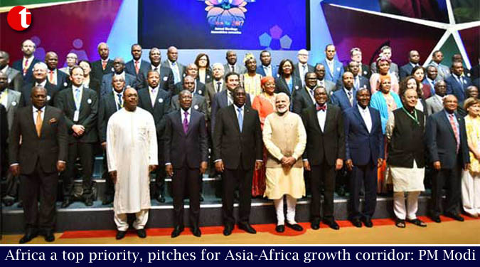 Africa a top priority, pitches for Asia-Africa growth corridor: PM Modi