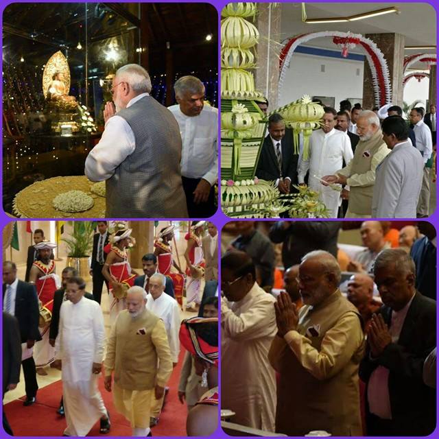 PM Modi today participated in the International Vesak Day in Sri Lanka