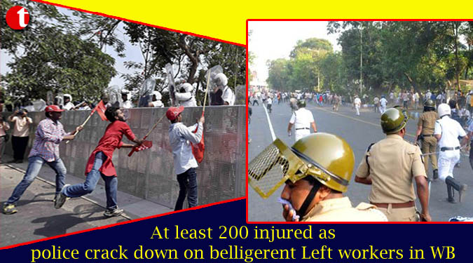At least 200 injured as police crack down on belligerent Left workers in WB