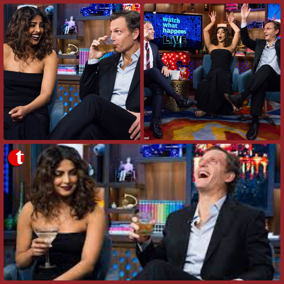 Priyanka Chopra shoots for Andy Cohen's chat show