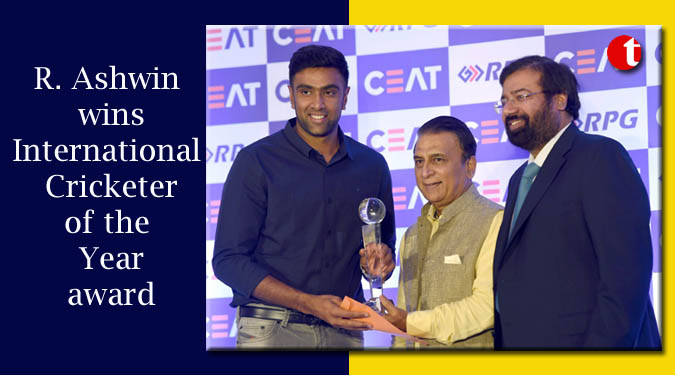 Ashwin wins International Cricketer of the Year award