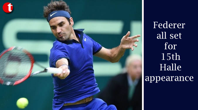 Federer all set for 15th Halle appearance