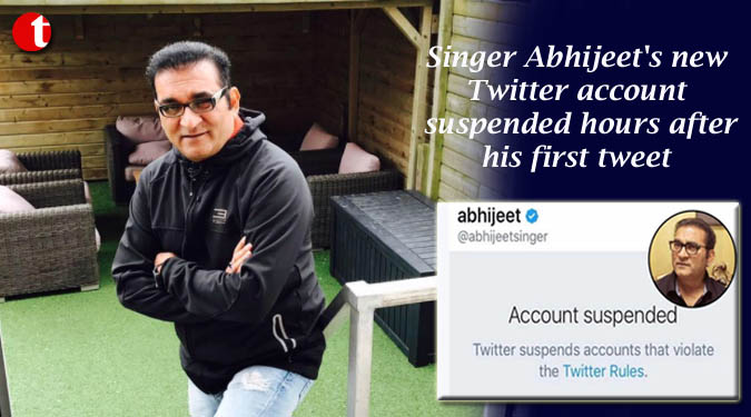 Singer Abhijeet’s new Twitter account suspended hours after his first tweet