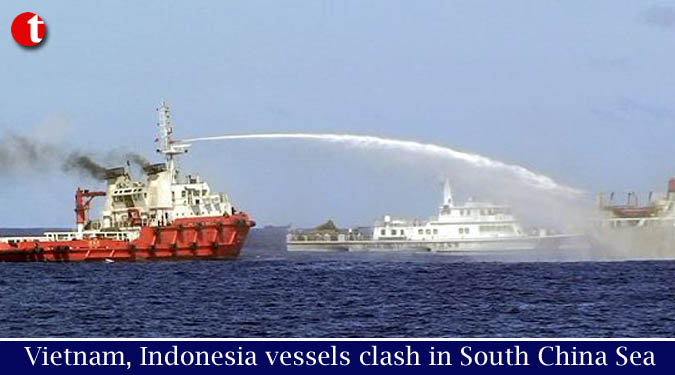 Vietnam, Indonesia vessels clash in South China Sea
