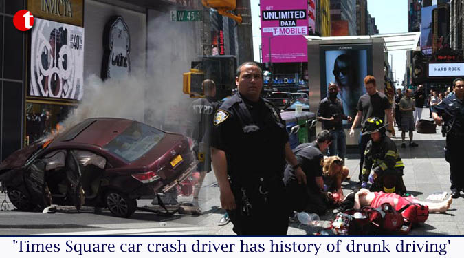 'Times Square car crash driver has history of drunk driving'