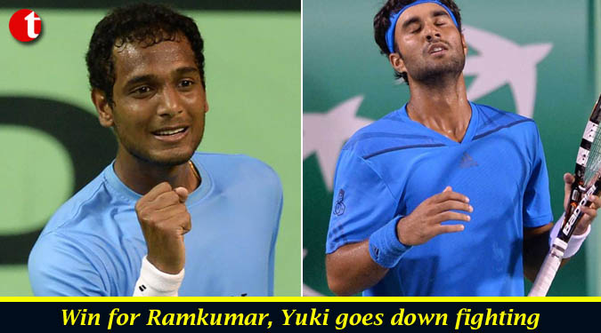 Win for Ramkumar, Yuki goes down fighting