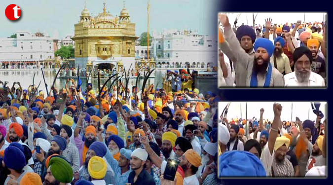 ‘Khaalistan Zindabad’ slogans raised at Golden Temple