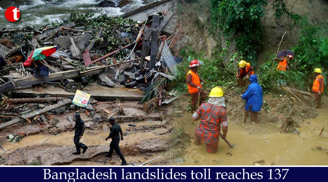 Bangladesh landslides toll reaches 137