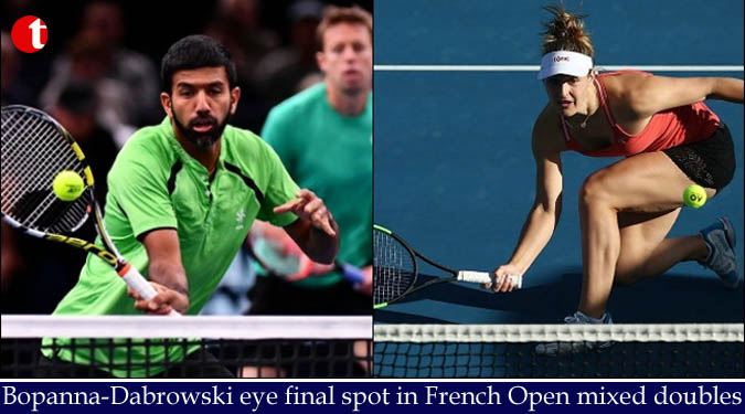 Bopanna-Dabrowski eye final spot in French Open mixed doubles