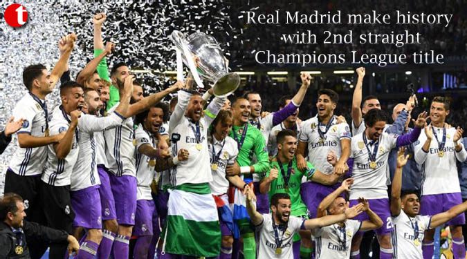 Real Madrid make history with 2nd straight Champions League title