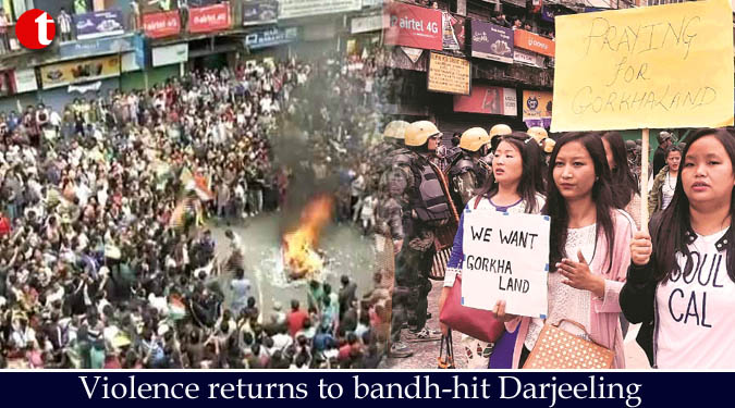 Violence returns to bandh-hit Darjeeling
