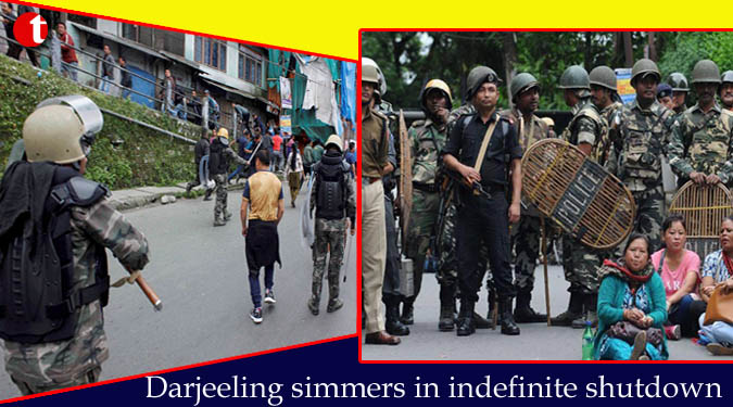 Darjeeling simmers in indefinite shutdown