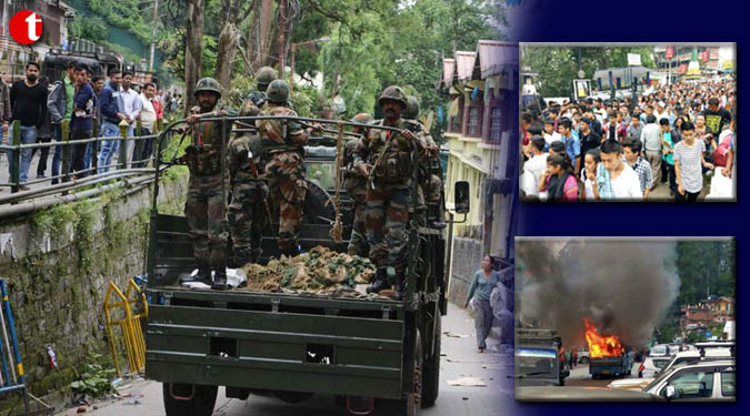 Army deployed in Darjeeling after violence by GJM workers