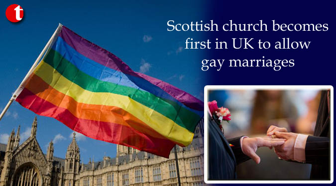 Scottish church becomes first in UK to allow gay marriages