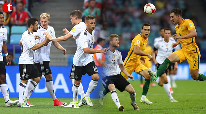 Germany beat Cameroon to enter Confederations Cup semis