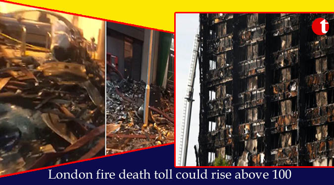 London fire death toll could rise above 100, victims may remain unidentified