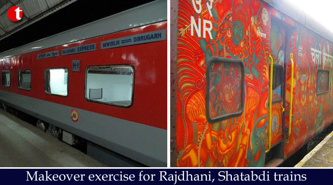 Makeover exercise for Rajdhani, Shatabdi trains