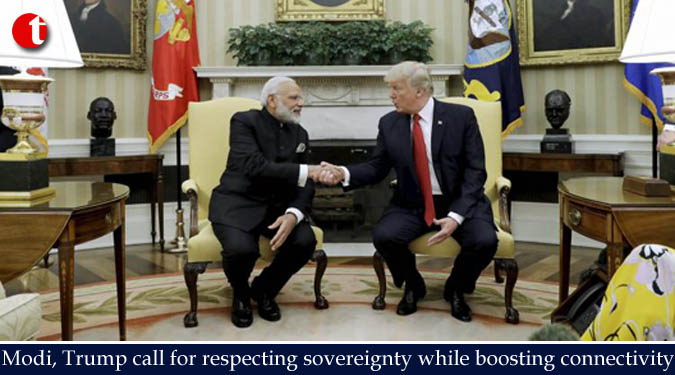 Modi, Trump call for respecting sovereignty while boosting connectivity