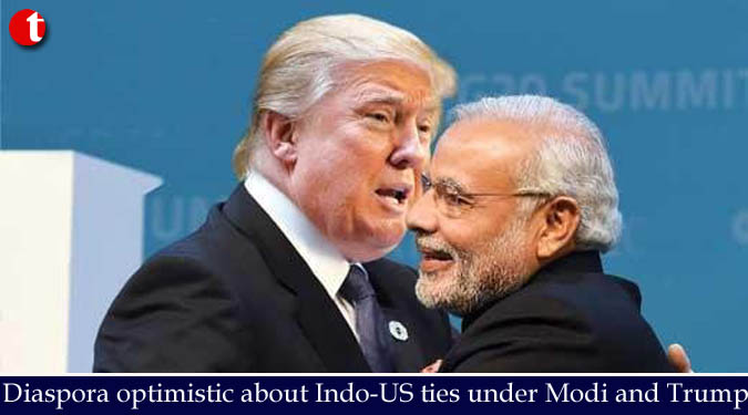 Diaspora optimistic about Indo-US ties under Modi and Trump