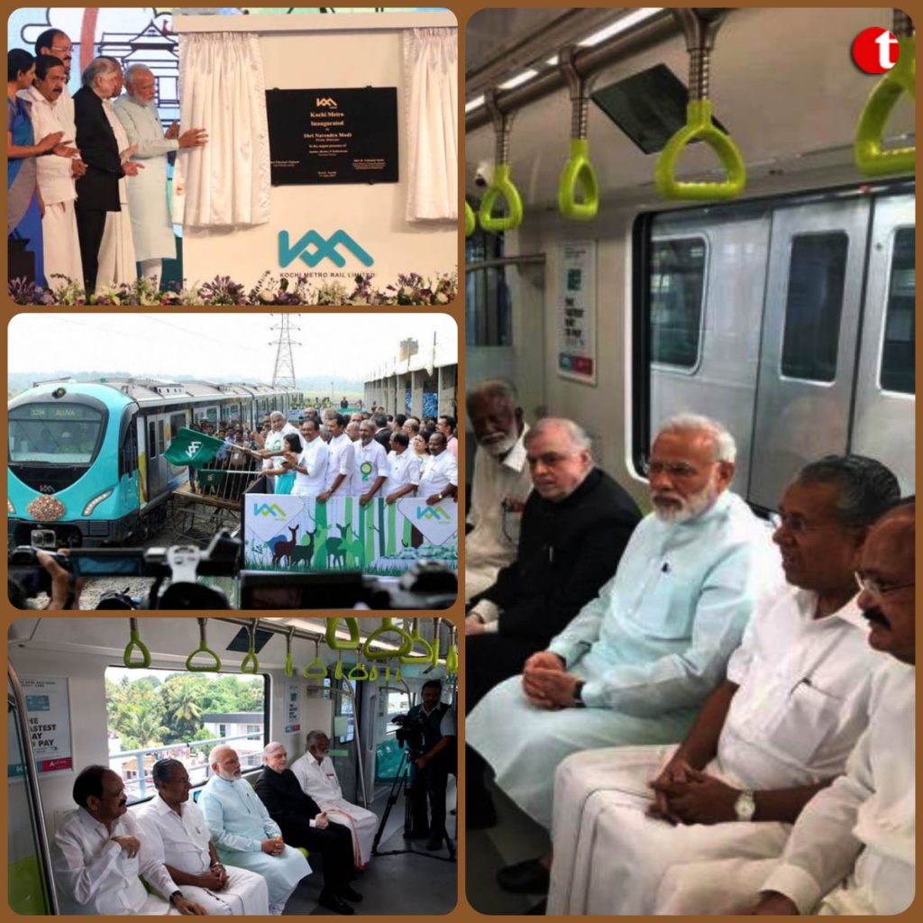 PM Modi inaugurates Kochi Metro