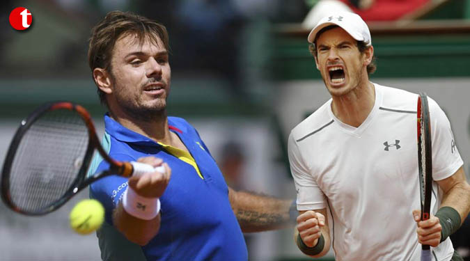 Murray, Wawrinka to meet 2nd time in French Open semis