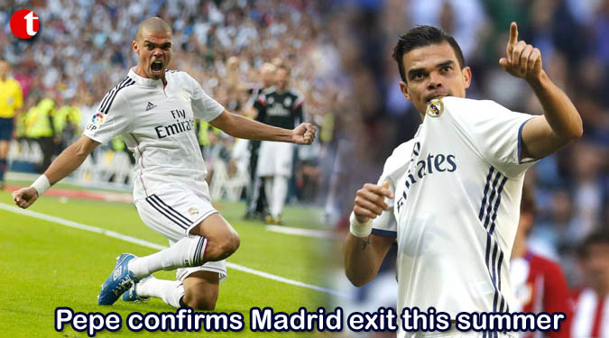 Pepe confirms Madrid exit this summer