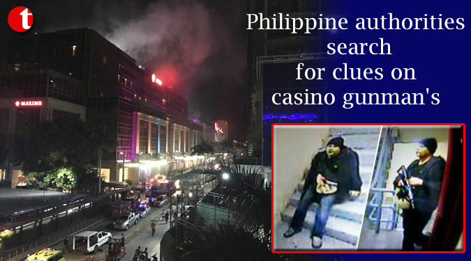 Philippine authorities search for clues on casino gunman’s