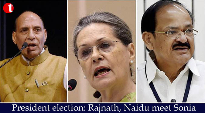 President election: Rajnath, Naidu meet Sonia