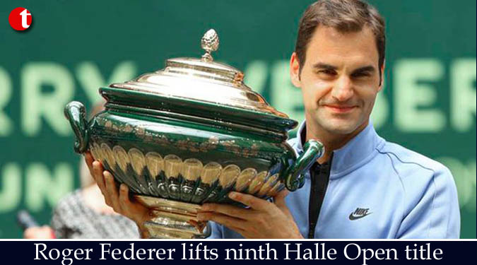 Roger Federer lifts ninth Halle Open title