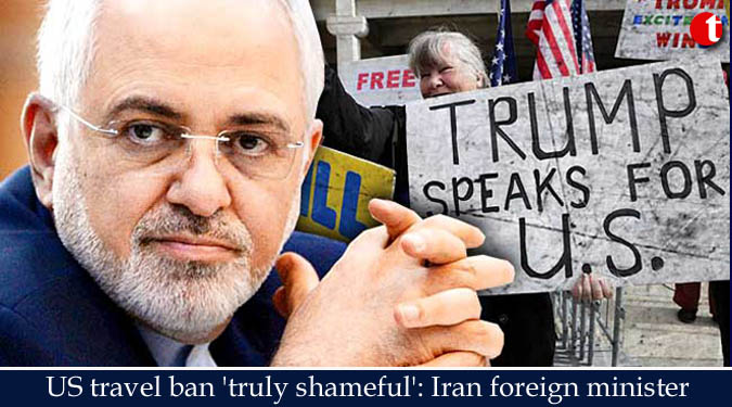 US travel ban ‘truly shameful’: Iran foreign minister